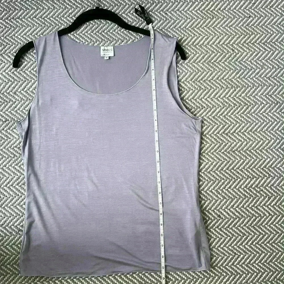 Armani Collezioni light purple tank top with rolled edges size 12 - Picture 8 of 8